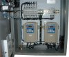 Dual AC variable frequency drive cabinet built for American Chillers.