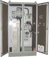 The drive using an ABB ACS800 VFD,&nbsp;enclosed in a Nema-4, painted steel enclosure, with dual Air Conditioners and completely insulated on the inside.&nbsp;