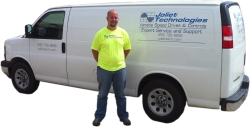 Our Service Van & Service Tech, Mason Morris.